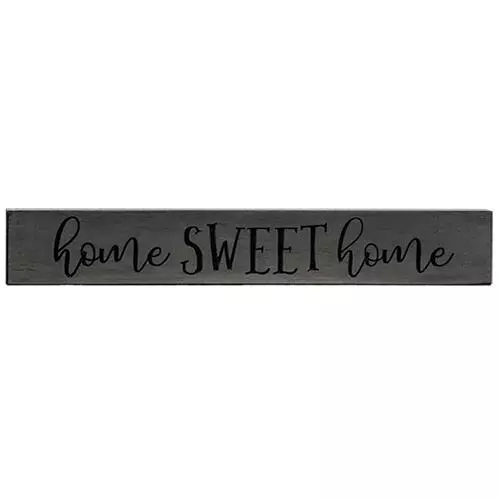 New Rustic Farmhouse Chic Shabby Primitive HOME SWEET HOME Grey Wood Sign 24"