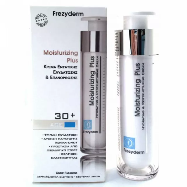 Frezyderm Moisturizing Plus 30+ Hydrating & Restructuring Cream Face/Neck 50ml