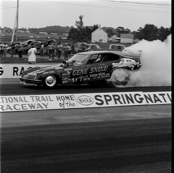 NHRA Drag Racing Great Gene Snow 1970s 3 Old Motor Racing Photo