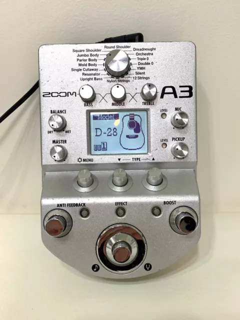 ZOOM A3 Pre-Amp & Effects for Acoustic Guitar From Japan