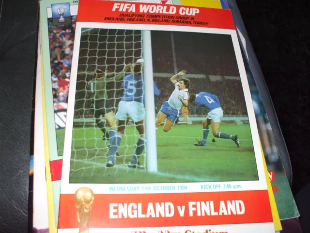 England v Finland World Cup Qualifier 17 October 1984