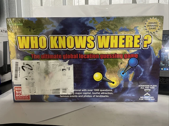 WHO KNOWS WHERE? Board Game - Award winning race around the world £23. ...