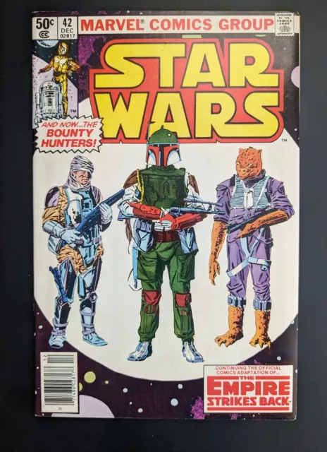 Star Wars #42 1st Print 1977 1980 Marvel Comics Boba Fett Empire Strikes Back