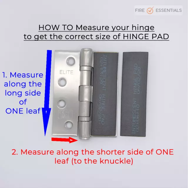 100 x 30mm Intumescent Pads for 102mm Hinges - FD30/60 Rated - Bulk Discounts 2