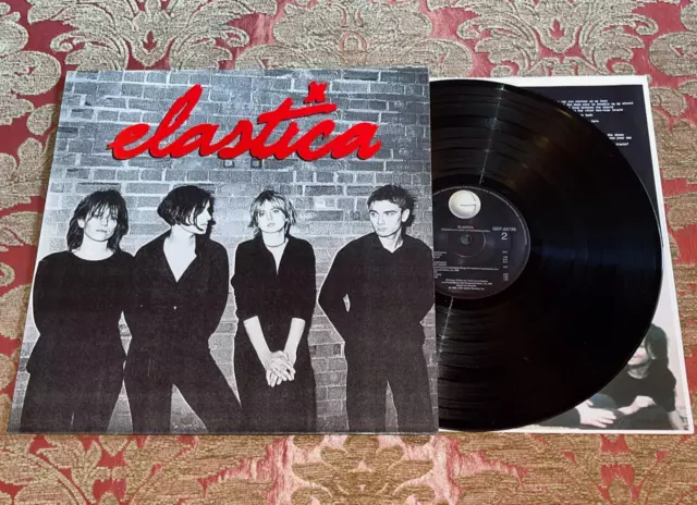 ELASTICA - RARE 1995 UK ORIGINAL 1st PRESS VINYL LP, INDIE ROCK, TRAINSPOTTING