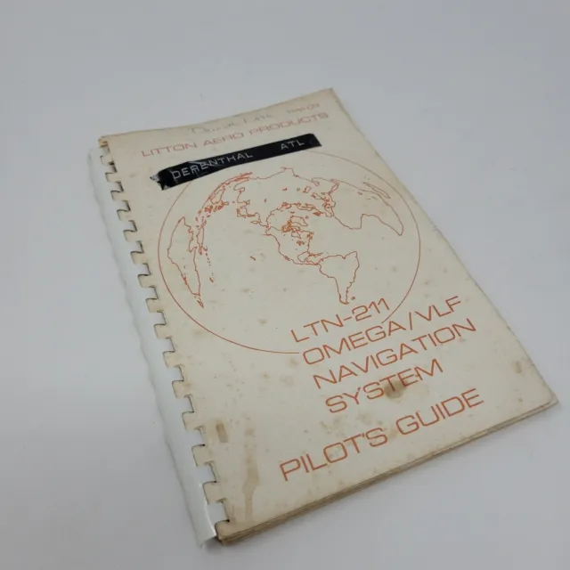 Vintage Ltn-211 Omega Navigation System Pilots Guide Used