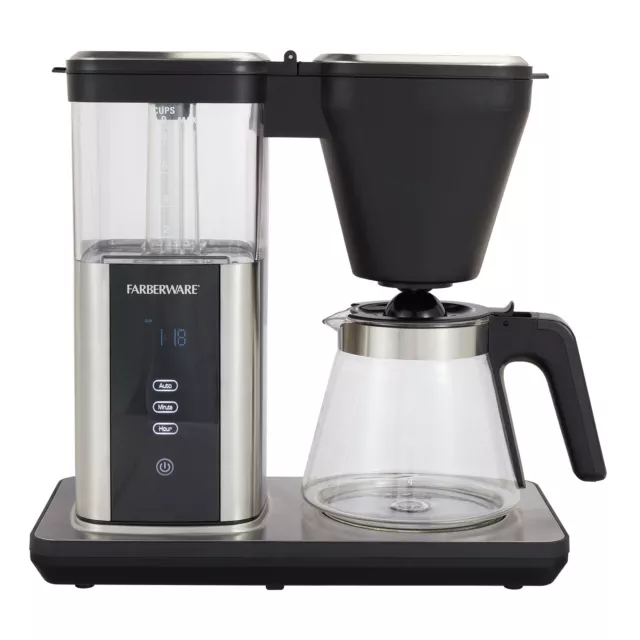 9 Cup High Temperature Drip Coffee Maker, 1.35 Liter Capacity,Black，New