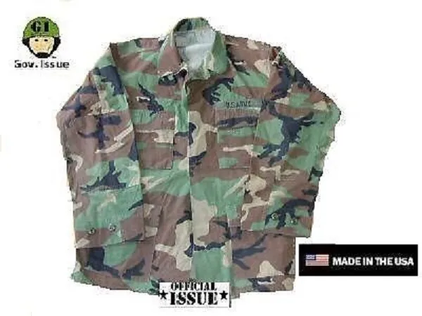 US Army GI BDU Feldjacke Field Jacket Jacke woodland camouflage ML
