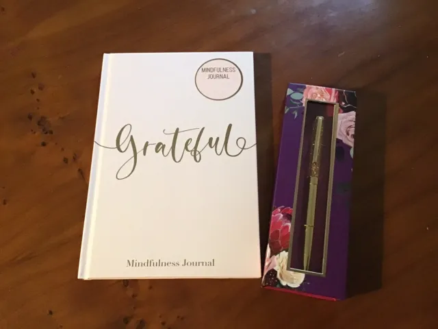 A5 Mindfulness Gratitude Journal Weekly Reflection and Self Care-Hardback & Pen