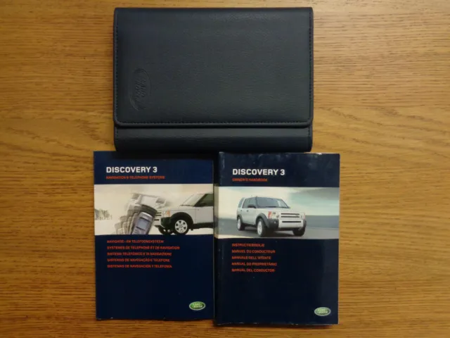 Land Rover Discovery 3 Owners Handbook/Manual and Wallet 04-09