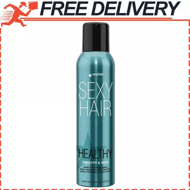 SexyHair Healthy Smooth & Seal Shine and Anti-Frizz Spray Smooths Cuticle 6fl oz