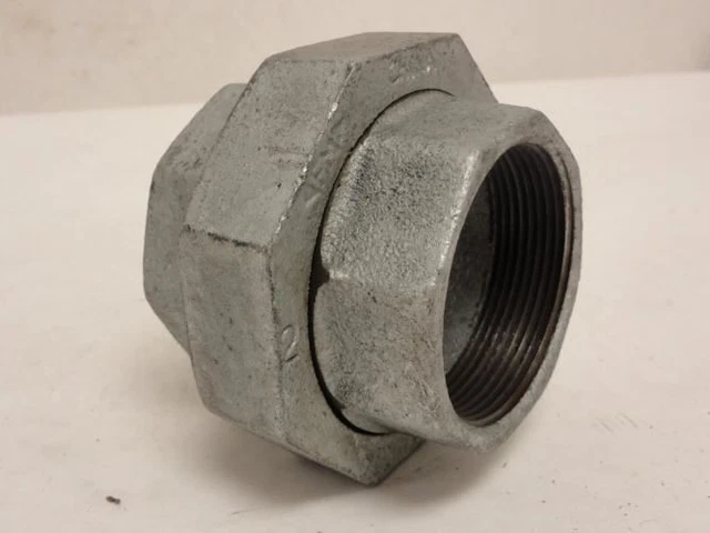208179 Old-Stock; Industry-Std 5P963 Union Galvanized Malleable Iron 2 NPT