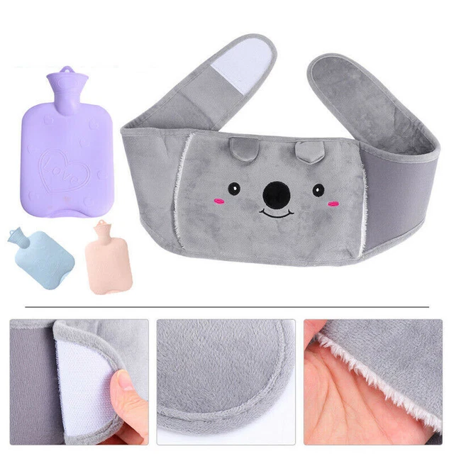 1000 ml Bolsa Botella de Agua Caliente Goma o Bolsa de Peluche Cálida Cintura Cinturón DZ