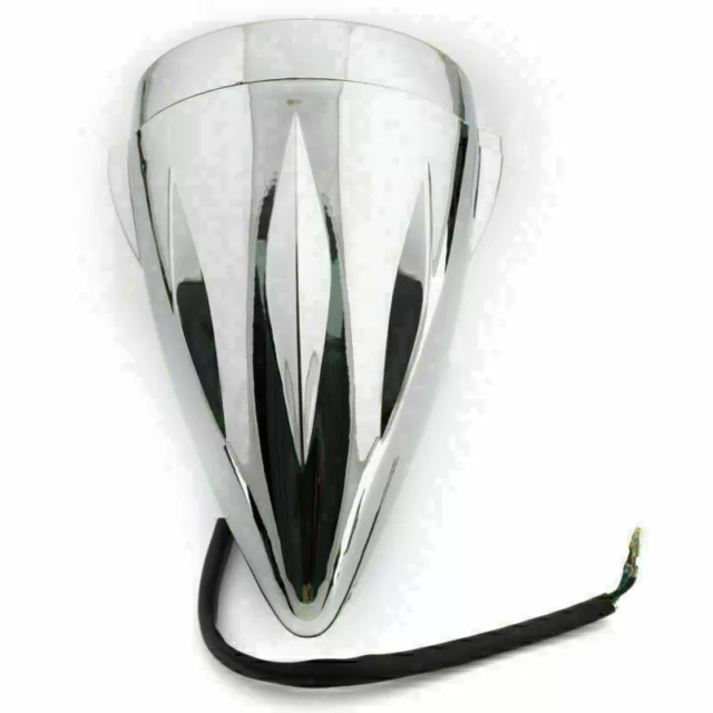 Chrome Bullet Headlight Lamp 4 3/4" Motorcycle For Chopper Bobber Custom YU