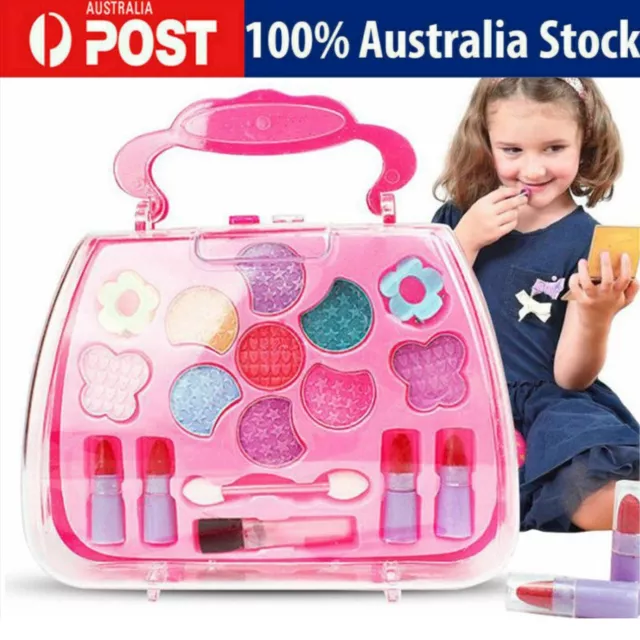 Kids Makeup Kit Girl Toys - Washable Makeup Kit for Kids Real Make up Set Little