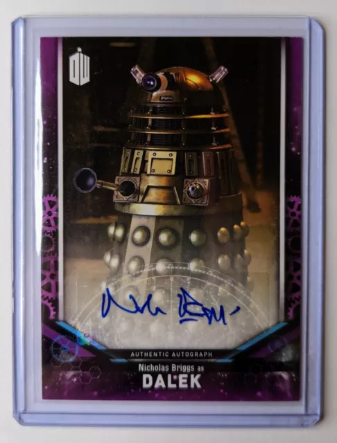 Nicholas Briggs As Dalek Auto. Topps Doctor Who Autograph