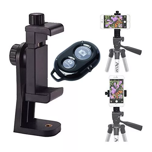Cell Phone Tripod Adapter Holder Universal Smartphone Mount For iPhone Samsung!