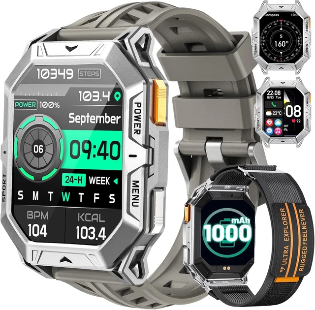 LIGE Smartwatch Uomo Con Chiamate, Display 1.85