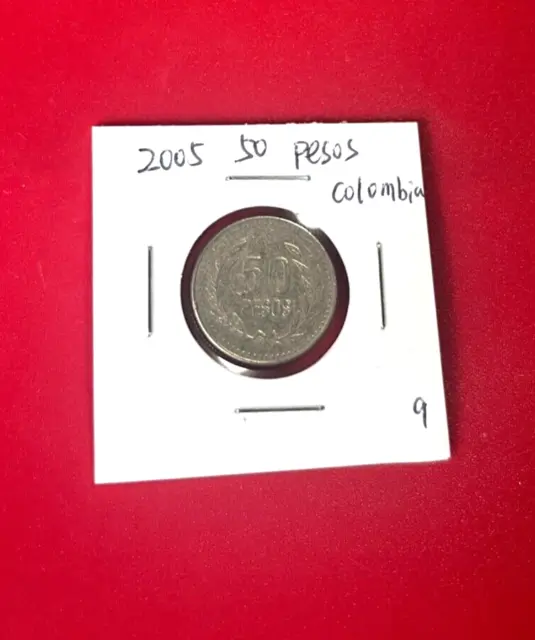 2005 50 Pesos Colombia Coin - Nice World Coin !!!