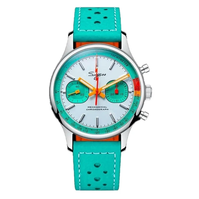 Montre Chronographe Automatique SUGESS S418-2 'Panda' - Acier - 39 Mm - Garantie 1 An - Neuf