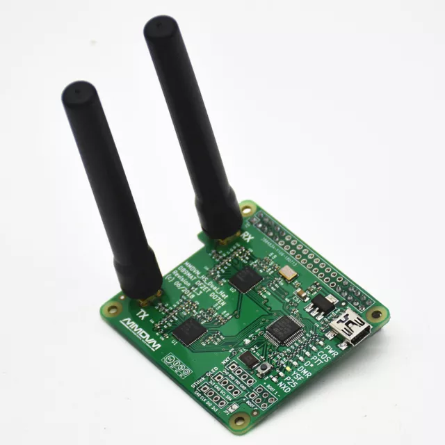 MMDVM_HS_Dual_Hat Duplex MMDVM Hotspot P25 DMR YSF NXDN Pi Revision 1.3 + OLED