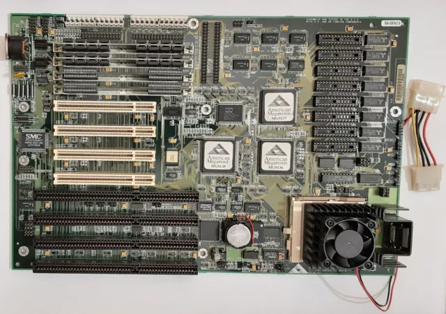 AMI Atlas PCI ISA Sockel 5 Mainboard + Intel Pentium 100MHz + 32MB RAM