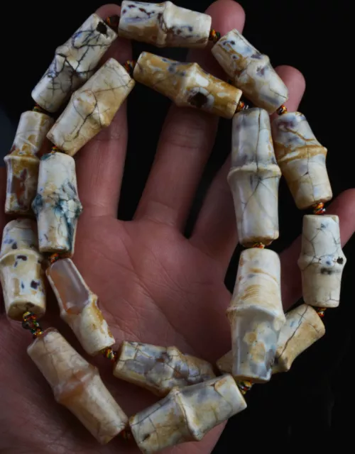tibetan ancient agate necklace prayer beads mala old antique carnelian bracelet