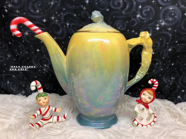 VTG Teapot Royal Winton England Rose TLC Lusterware Vase Craft Garden XMAS Décor