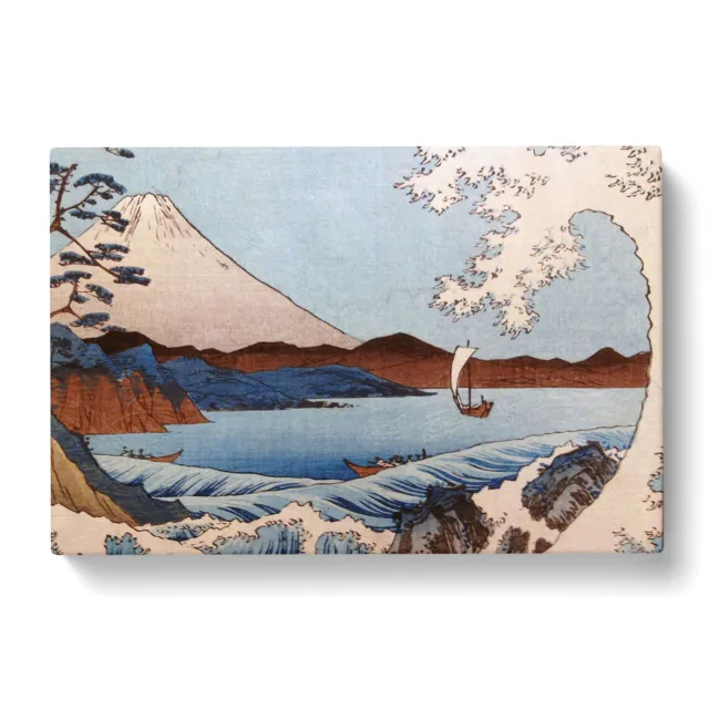 Hiroshige Japanese Oriental View Of Mt Fuji Canvas Wall Art Print Framed Picture 3