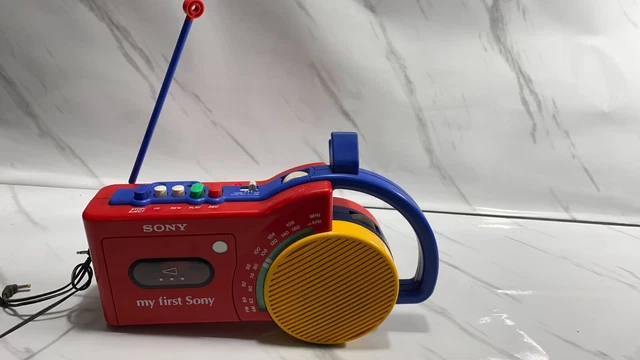 [メンテ新品]my first sony ラジカセ CFM-2500 アダプター メンテ稼働品]my first sony CFM-2500 アダプター付き