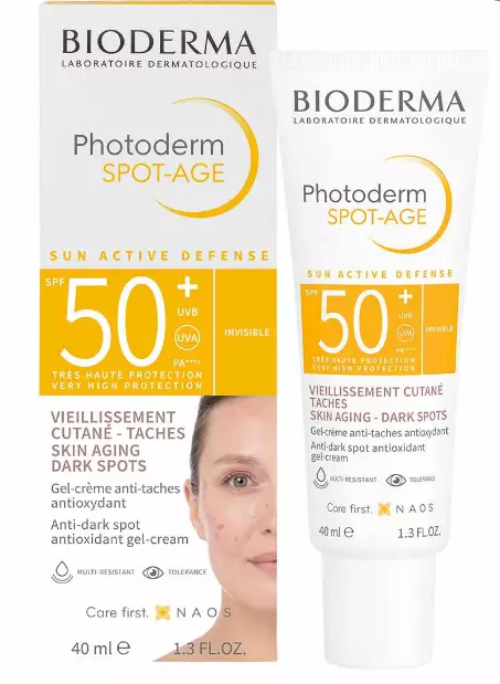 Bioderma Spot Age SPF50+. Crema solare antimacchie antiossidante. Autentica.