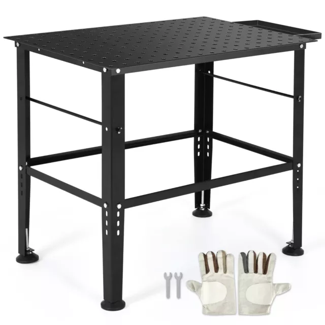 36x24'' 1320lb Load Welding Sawing Table Carbon Steel Workbench w/ Storage tray