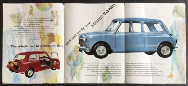 AUSTIN SEVEN Mini Car Sales Brochure c1960 #1792 3