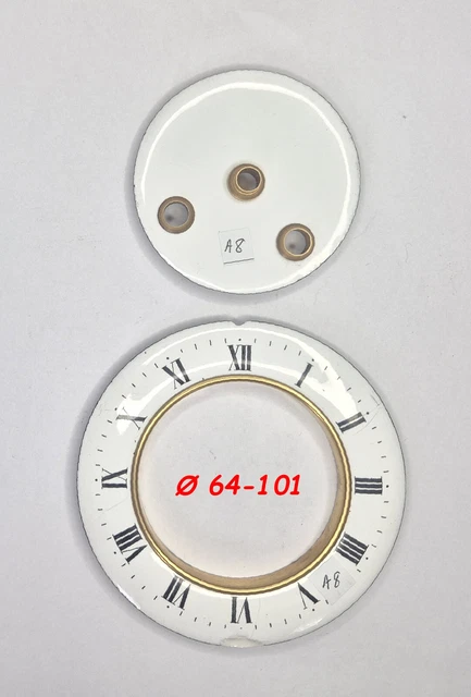 Cadran De Pendule Annulaire – Diamètre Adaptable De 59 à 100 Mm, état Correct, Vintage