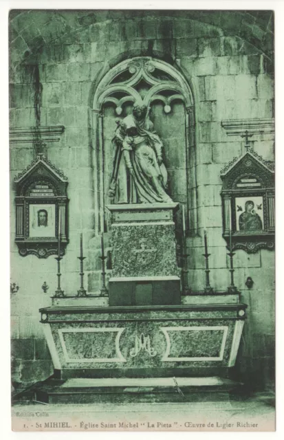 Cpa - Saint-Mihiel (55) - Église Saint-Michel - La Pieta - Non Écrite - Verte
