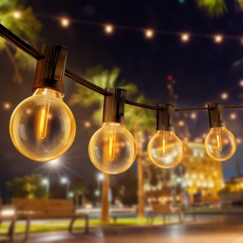 Garden string shop lights mains