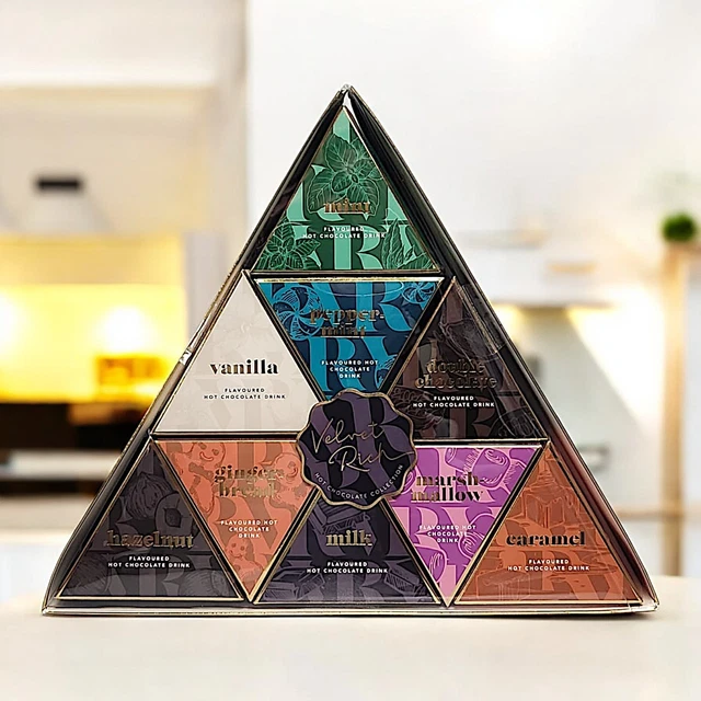 VELVET RICH ASSORTED Hot Chocolate Mix Non Dairy Creamer 9 Festive