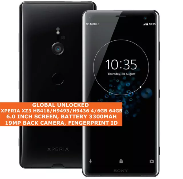 Sony Xperia XZ3 H8416/H9493 4/6gb 64gb Simple / Double SIM 19MP 4G Smartphone