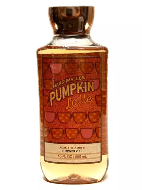 1 Bath & Body Works Marshmallow Pumpkin Latte Body Wash Shower Gel 10 Fl Oz Aloe
