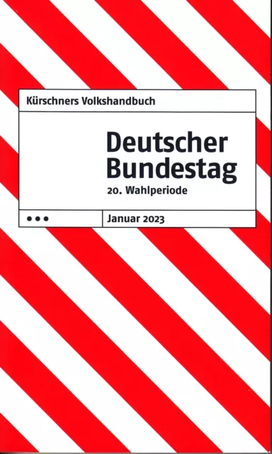 Kürschners Volkshandbuch Deutscher Bundestag 20. Wahlperiode Vollversion