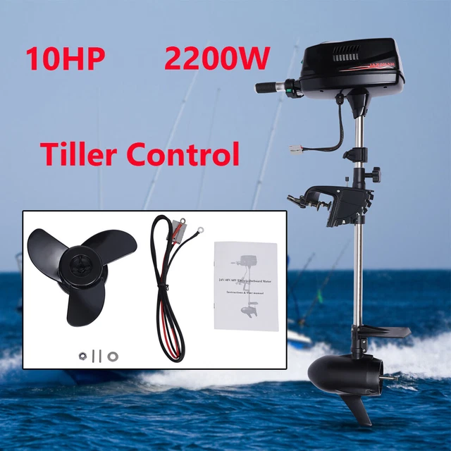 HANGKAI 10 HP 2200W Electric Outboard Motor Fishing Boat Engine Brushless Motor