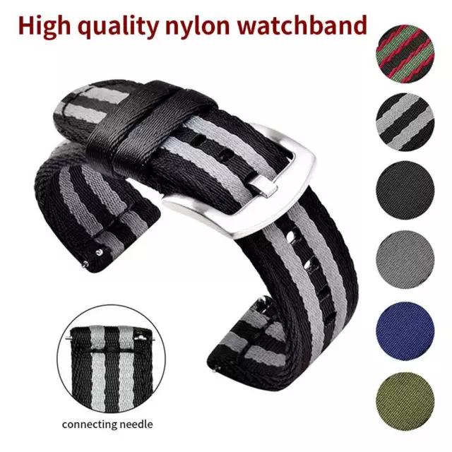 Sport Watch Strap Nylon Uhrenarmband Armband Ersatzarmband für Breite 18/20/22mm