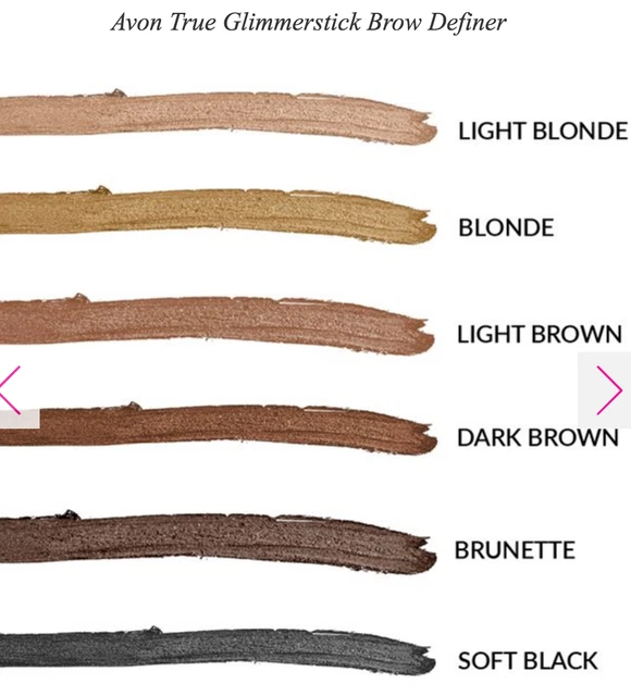 AVON Eyebrow Kits, Glimmerstick Brow Definers, Brush Tweezers Various Colours