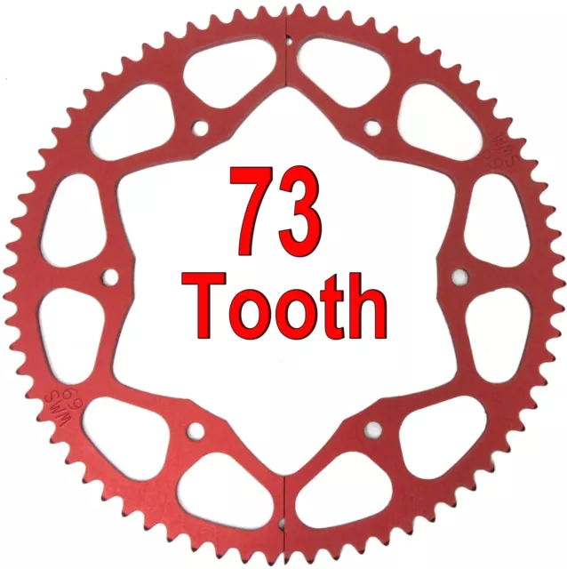 73T Tooth #35 Chain Split Sprocket Two 2 Piece Gear Drift Trike Go Kart Racing