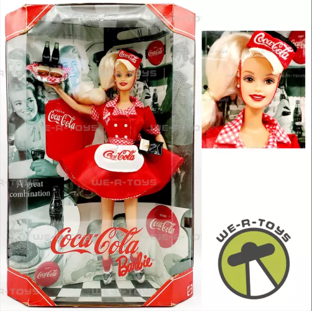 Barbie Coca-Cola Kellnerin Sammler Puppe 1998 Mattel 22831 NRFB