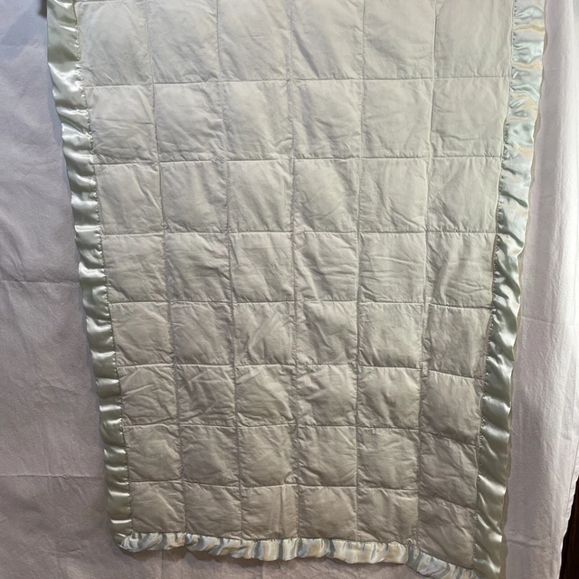 Manta de cama de algodón bebé amoroso alrededor verde satinado