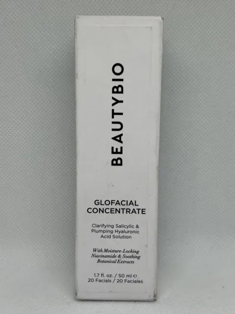 Beautybio Glofacial Concentrado 1.7 Fl oz 50 ml Nuevo y Sellado en Caja
