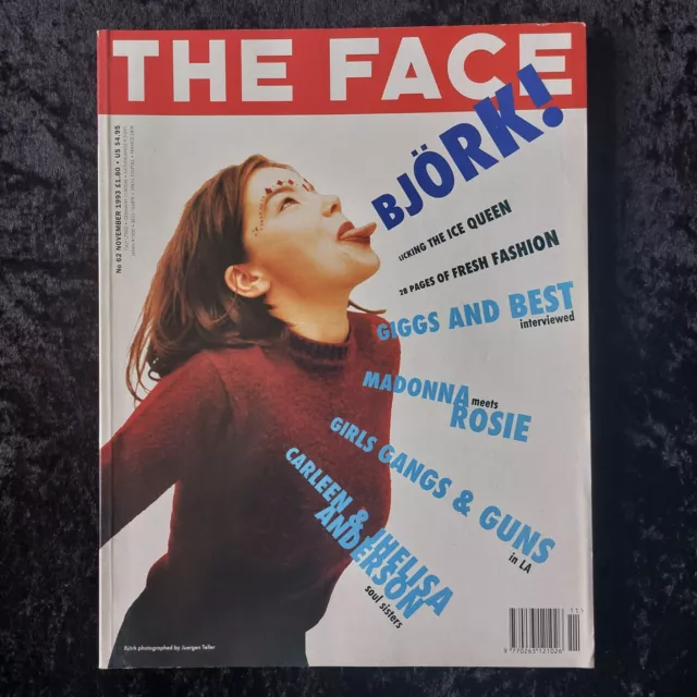 BJORK Madonna GEORGE BEST Ryan Giggs - The Face Issue 62 UK Magazine (NOV 1993)