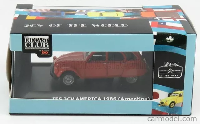 Citroen 2Cv Ies 3Cv America Argentina 1986 Dark Orange Ixo Salvat 1:43