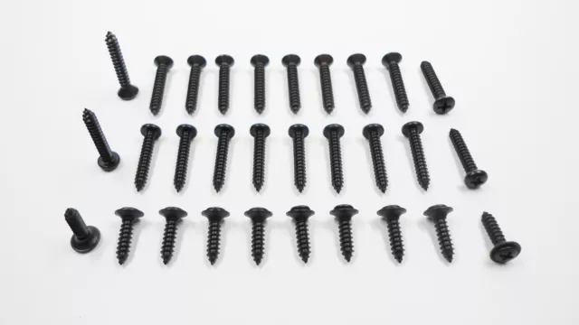 30 Black Restoration Screws! Fits Amc American Javelin Matador Etc & Cadillac